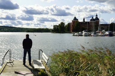 Mariefred: Blick zu Schloss Gripsholm.